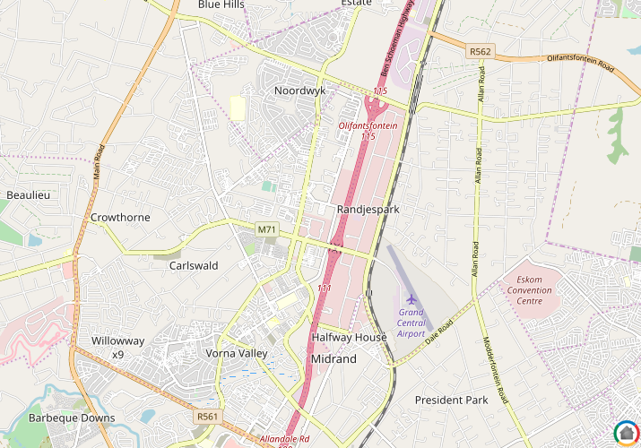 Map location of Midridge Park